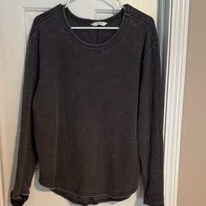 Lucky Brand Charcoal Long Sleeve Top